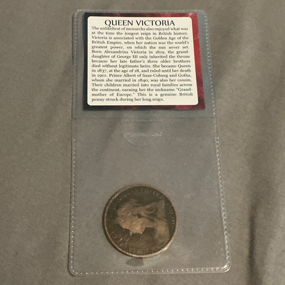 Queen Victoria coin dated 1941 and ruled from 1837 to 1901